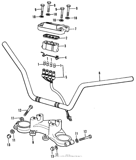 Handlebar + top bridge