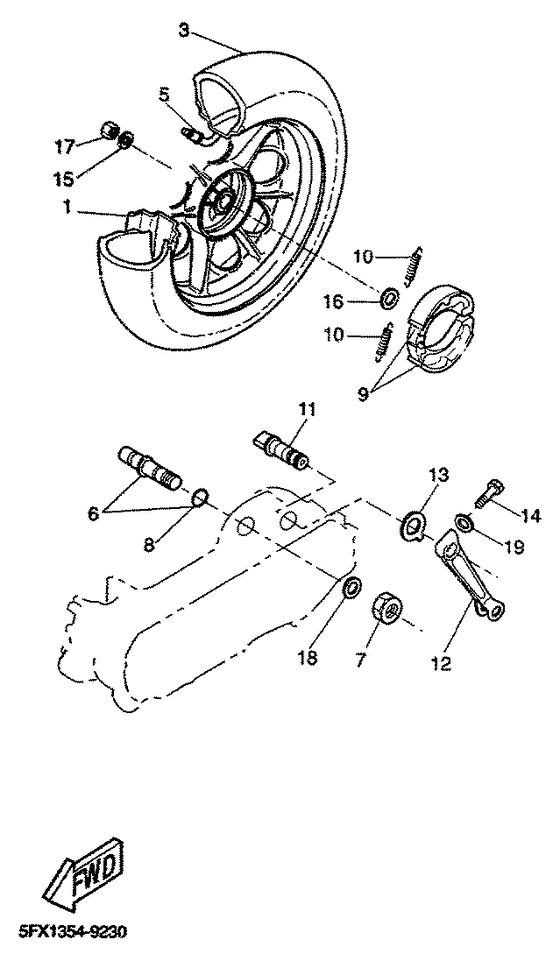 CW50RS Переднее колесо