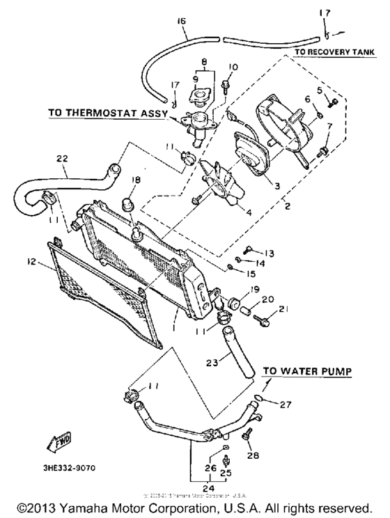 FZR600WC Radiator-hose
