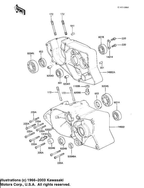 AR80 Картер двигателя