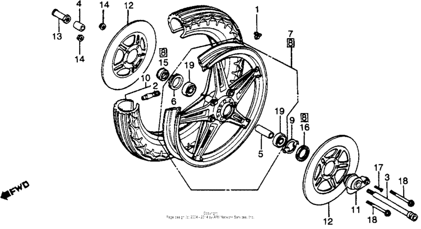 Front wheel 79