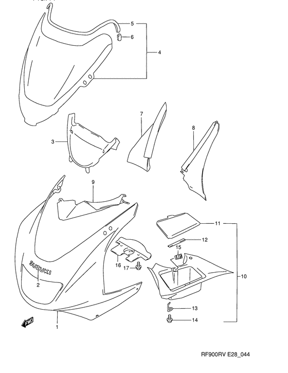 Cowling body