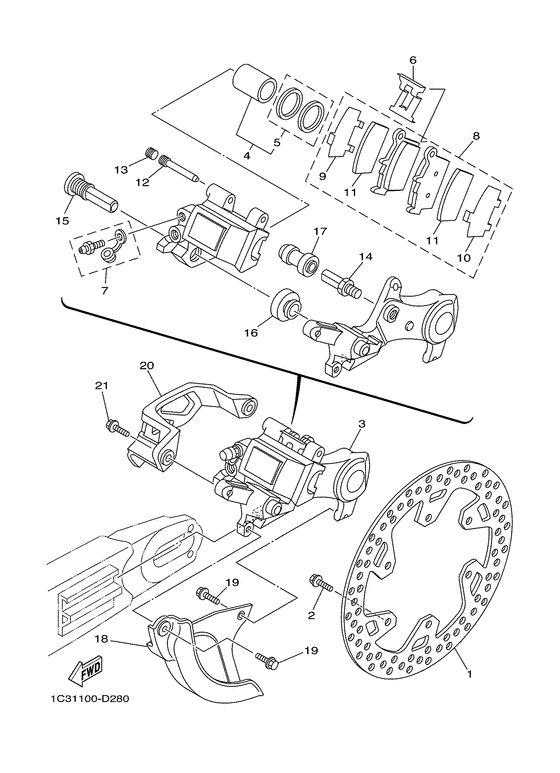  Задний суппорт