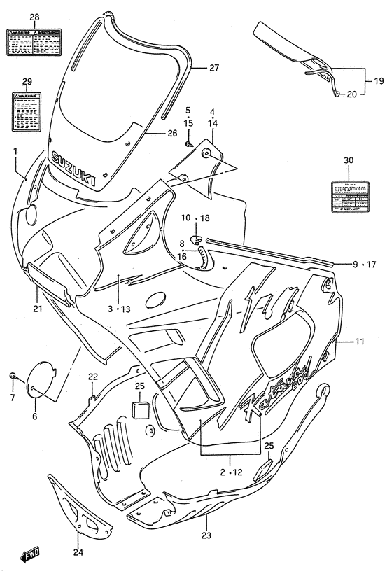 Cowling body