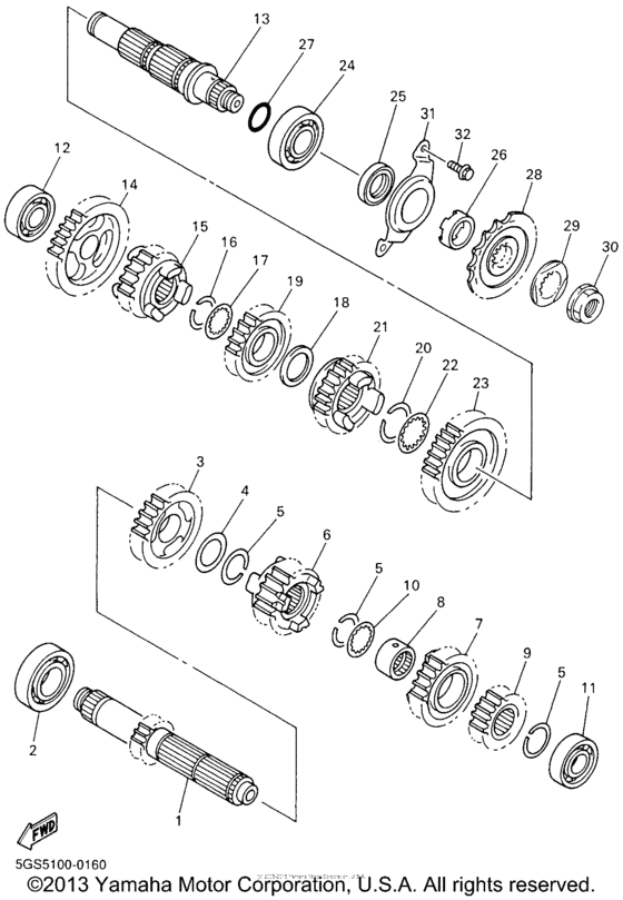 WR426FN Трансмиссия