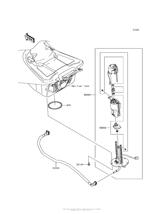 ZX1400 Топливный насос