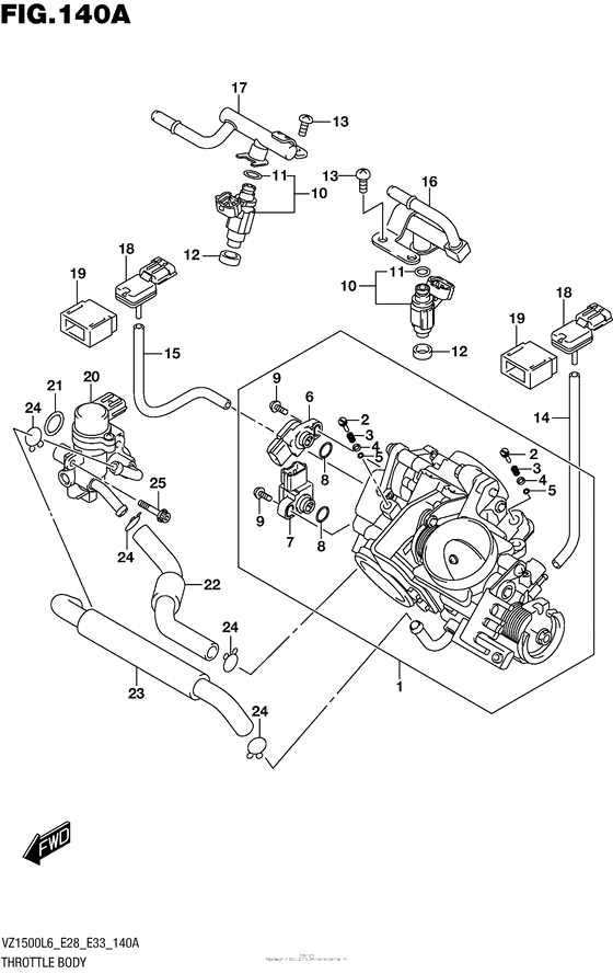 Throttle Body (Vz1500L6 E28)