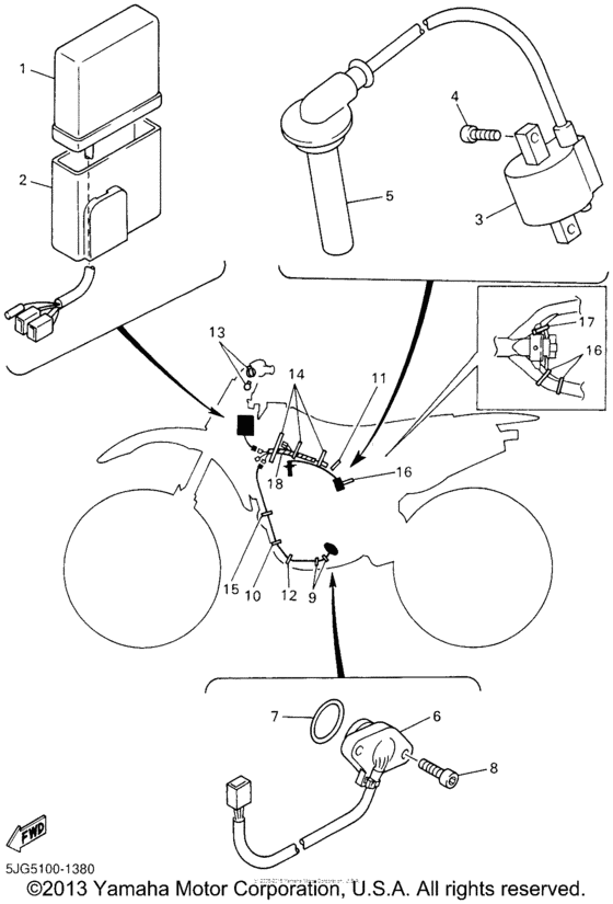 YZ426FN Электрика
