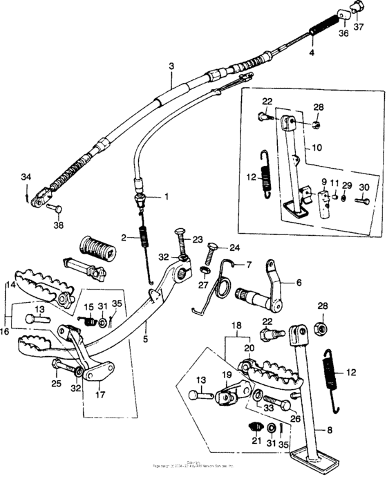 Step + brake pedal
