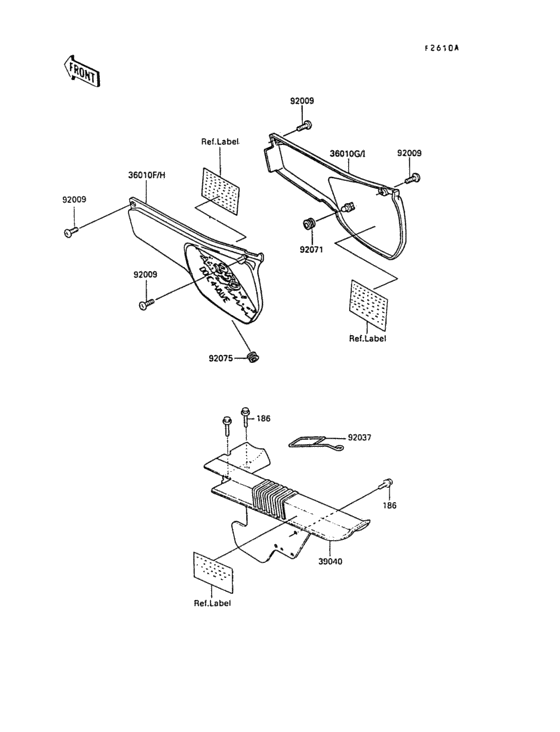 Side cover/chain case(kl250-d8/d9)