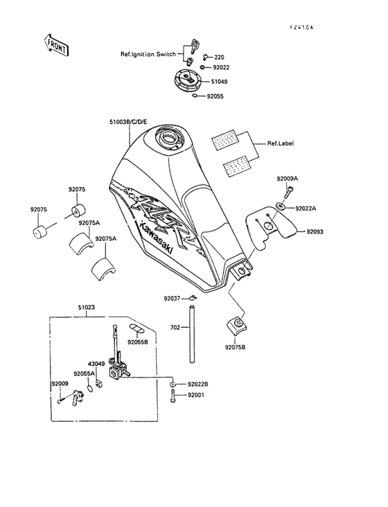 Fuel tank(kl250-d8/d9)