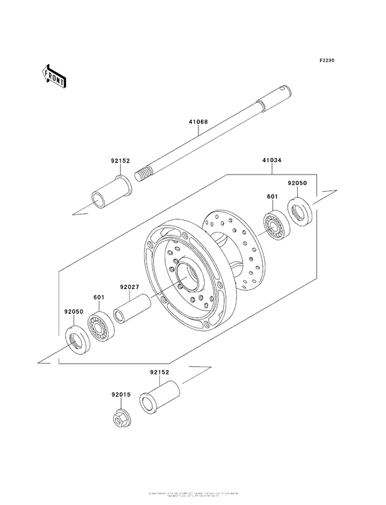 VN900 Переднее колесо