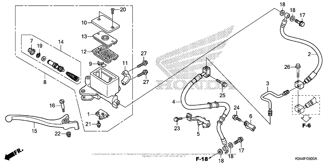 Front Brake Master Cylinder (Nss300)