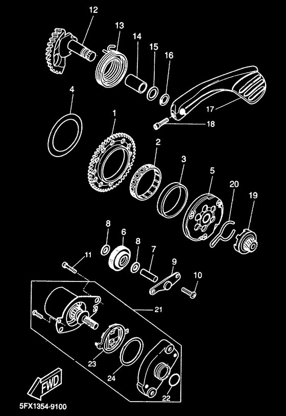 CW50RS Стартер