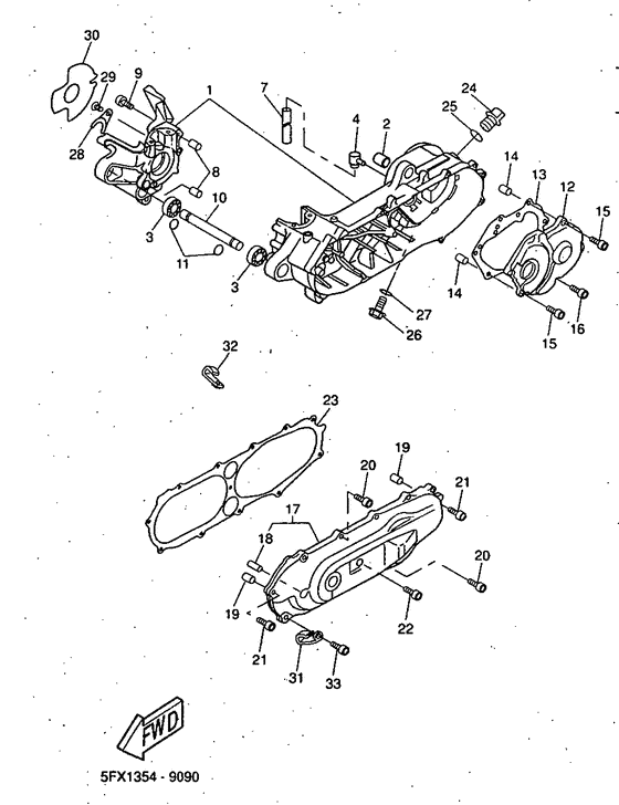 CW50 Картер двигателя