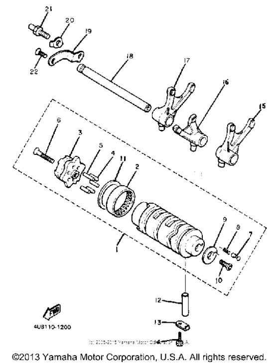 XJ550RK Копирный вал