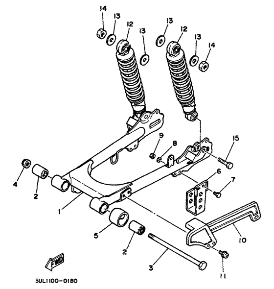 Rear arm. suspension