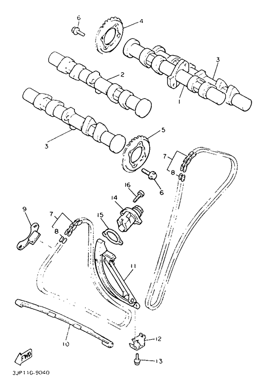 Camshaft. chain
