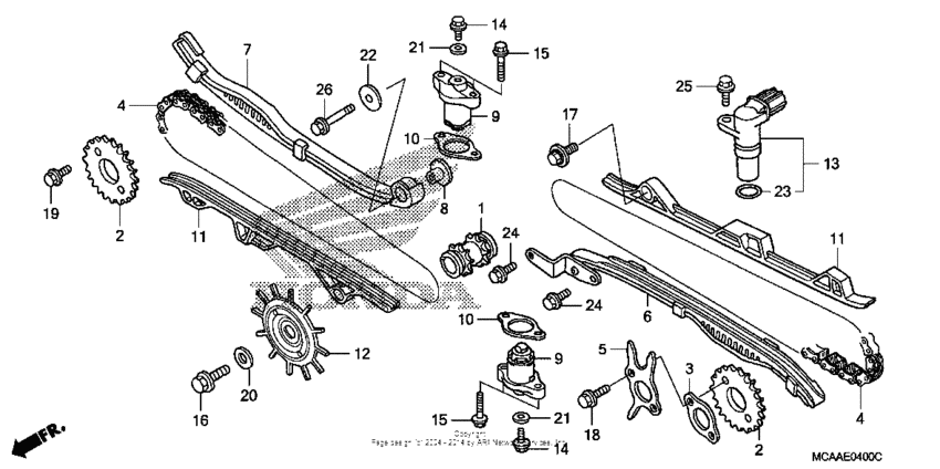 Cam chain + tensioner