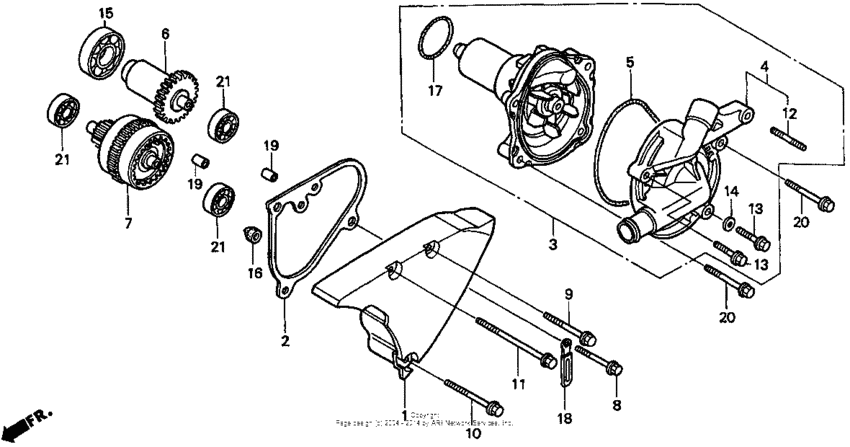 VT1100T Водяной насос