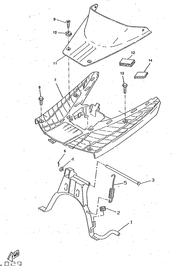 CW50RSX Stand. footrest