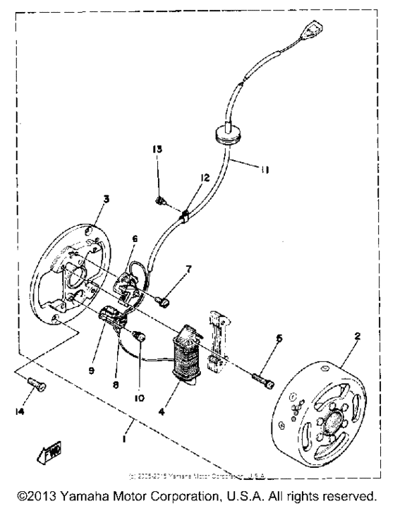 Flywheel magneto
