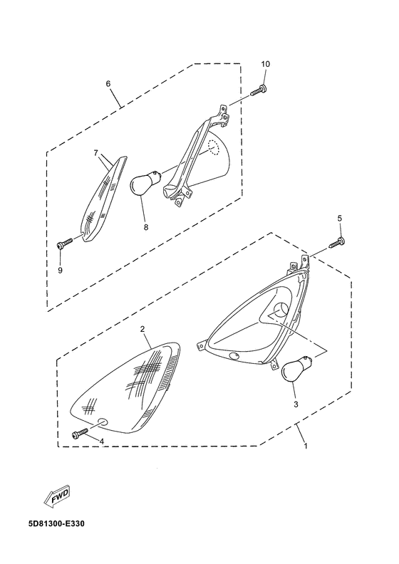 YP125E Поворотники