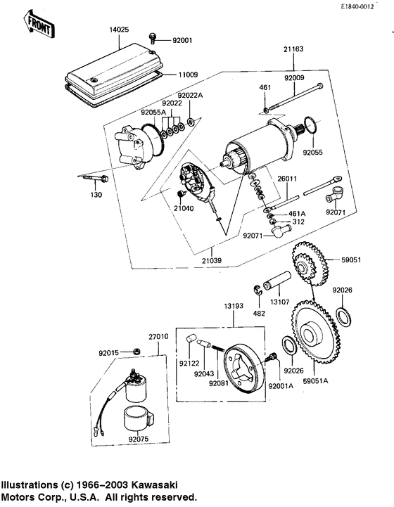 Starter motor/starter clutch