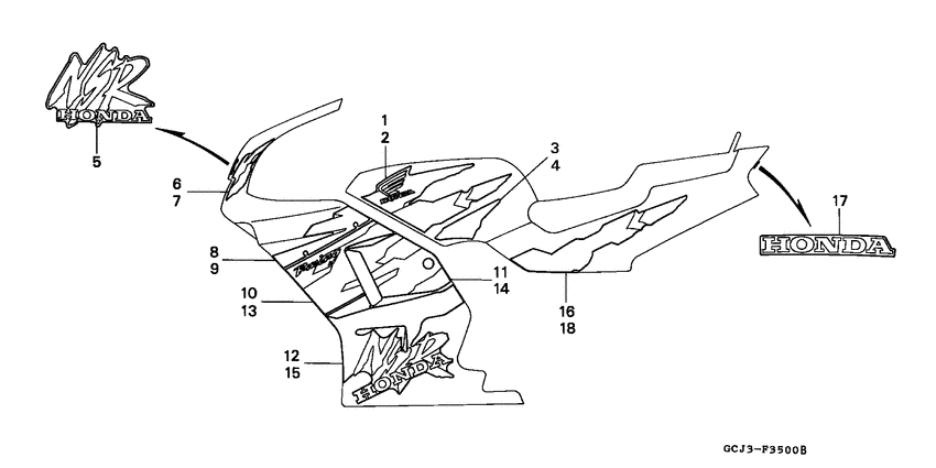NSR50R Stripe / mark