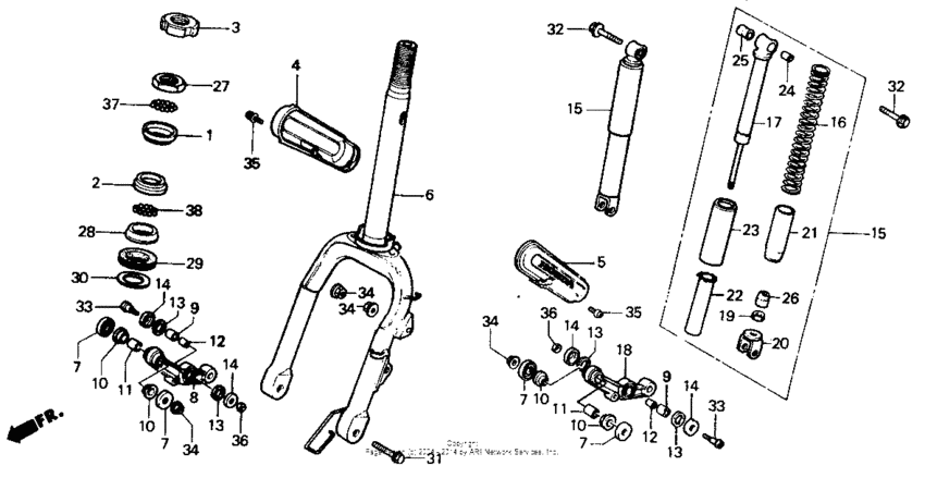 Front fork 87