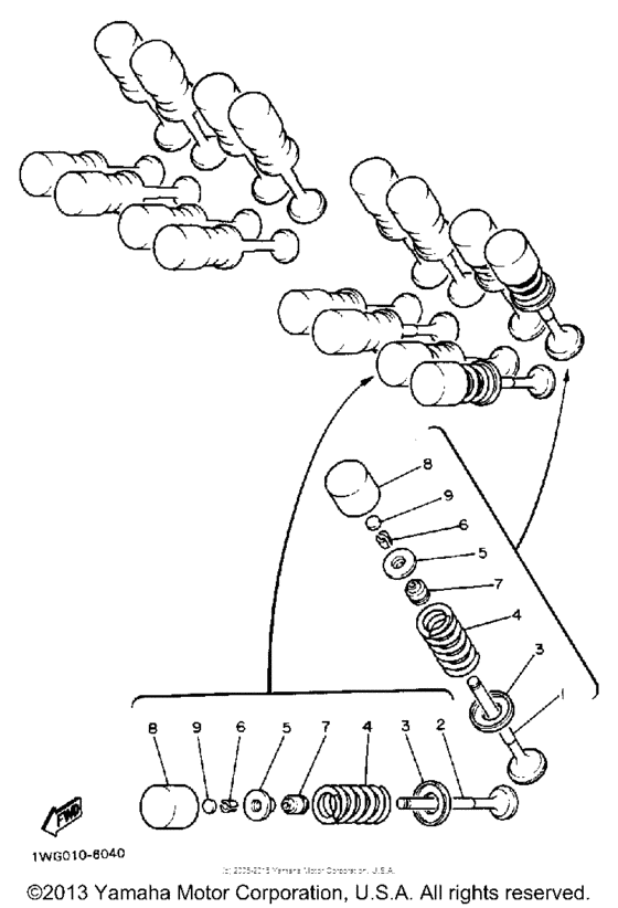 FZR400SWC Клапана