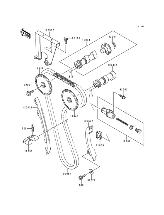 KL650 Распред вал