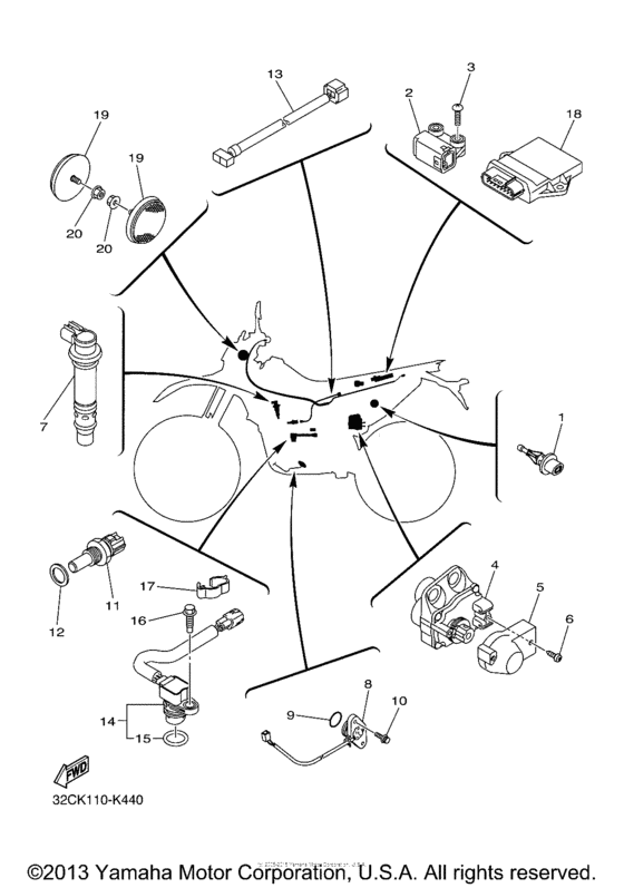 WR250X Электрика