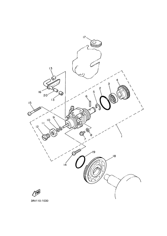 PW80 Масляный насос