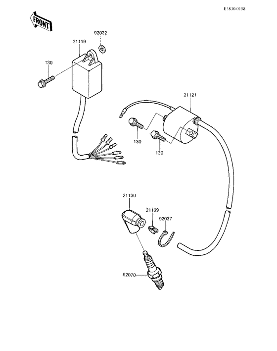 KX500 Зажигание