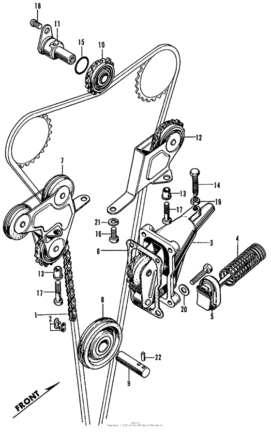 Cam chain + tensioner