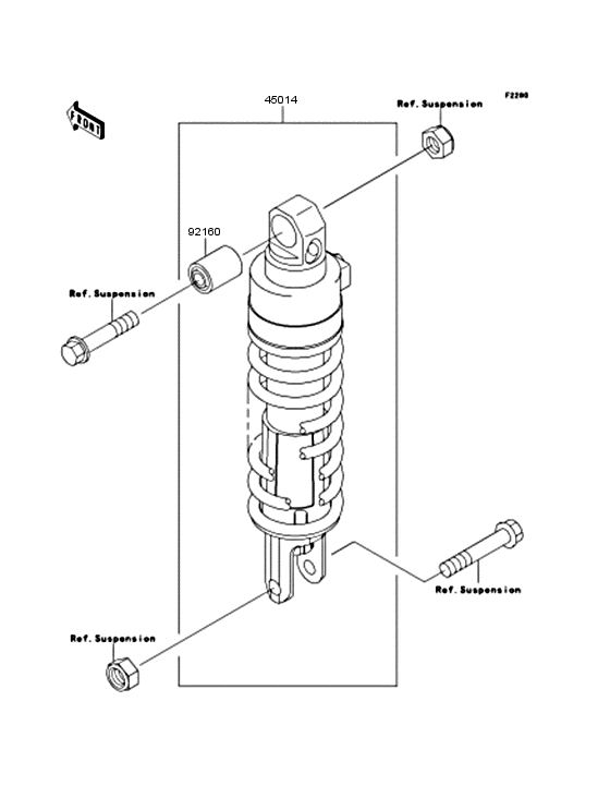 ZX1100 Амортизатор