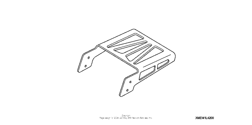 Deluxe chrome rear carrier