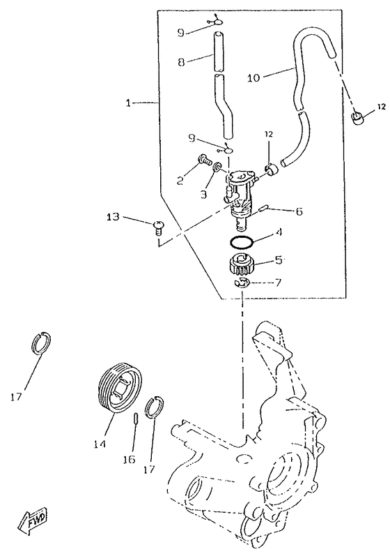 CW50RS Масляный насос