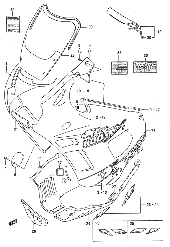 Cowling body