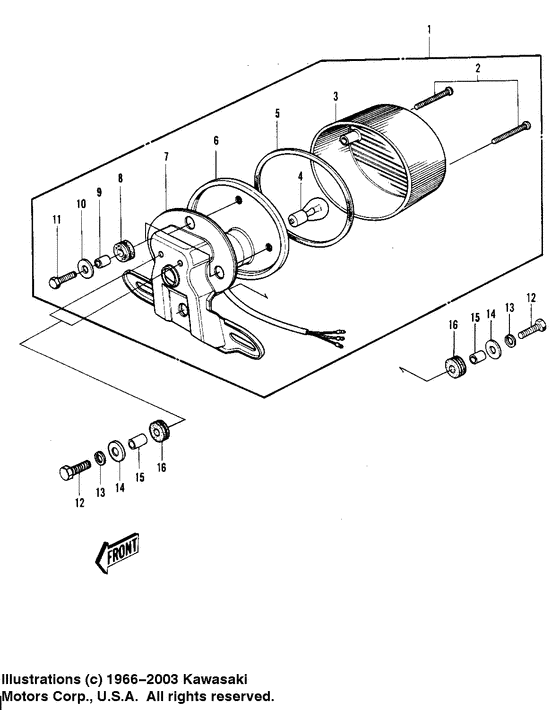 Taillight unit ass`y