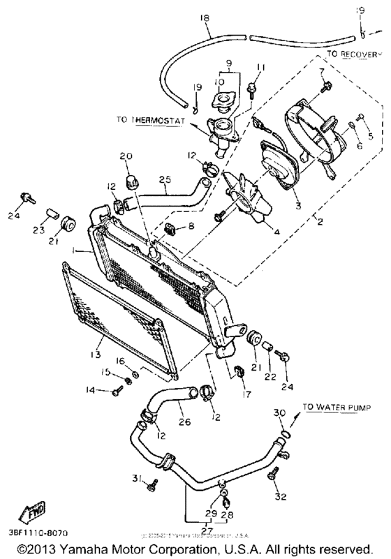 FZR400SAC Радиатор и Патрубки