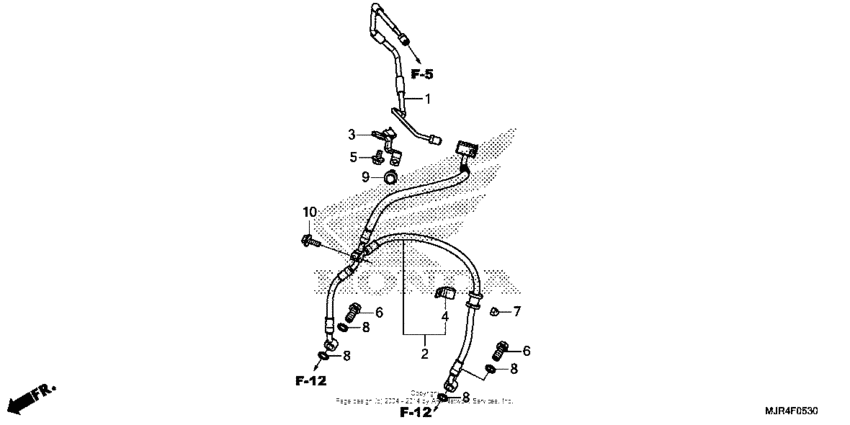 Front brake hose (std)