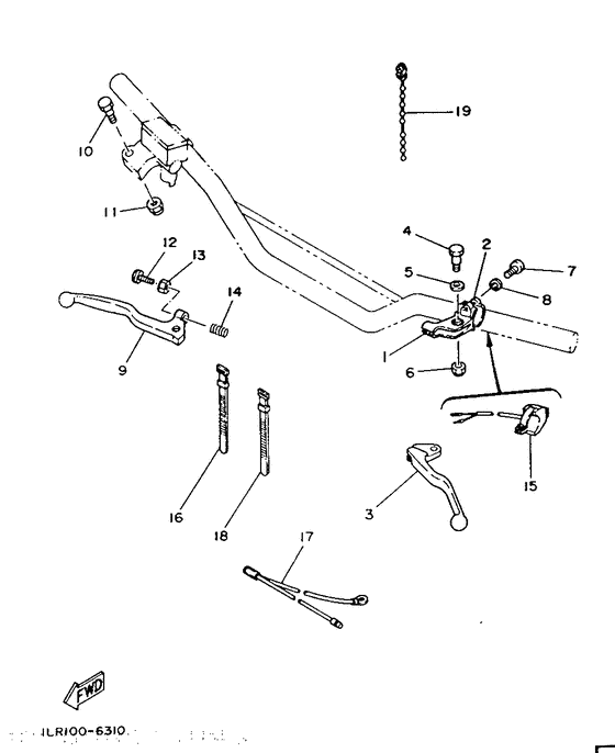 YZ80 Handle switch. lever