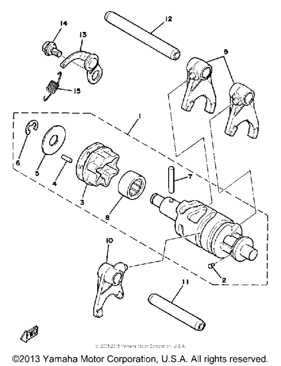 Shift cam - fork