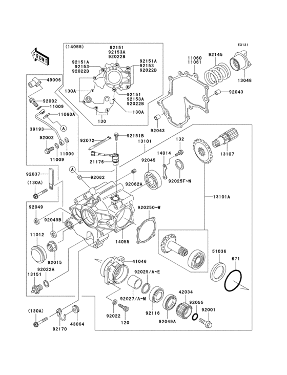 VN1500 Front bevel gear(1 / 3)
