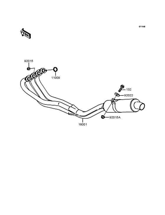 ZX250 Глушитель