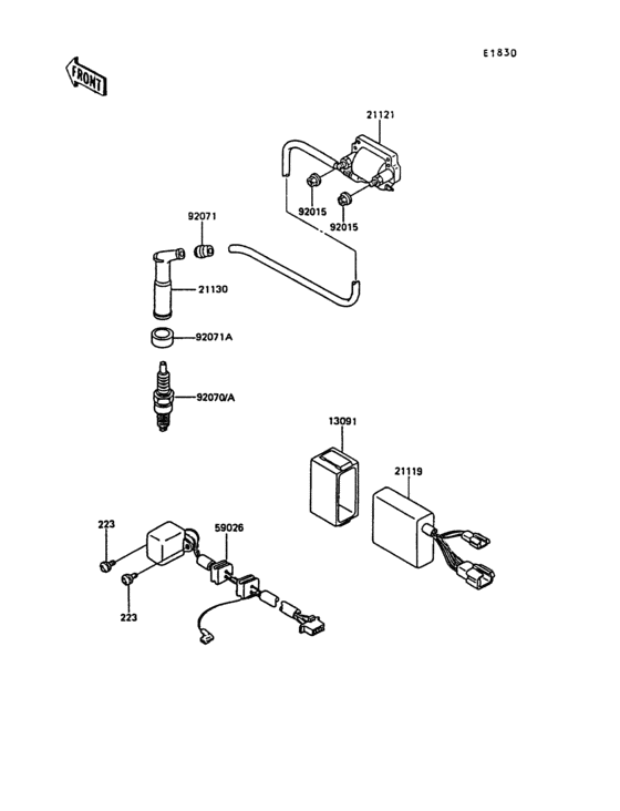KL600 Система зажигания