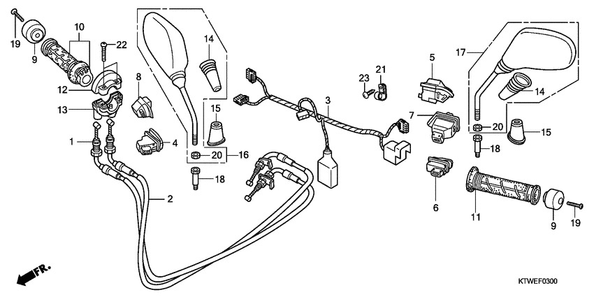 Switch/cable/mirror
