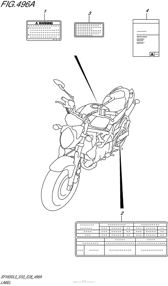 SFV650 Label (Sfv650L5 E03)